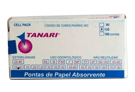 PONTA DE PAPEL CELL PACK 15-40 TANARI - CAIXA COM 120 UNIDADES